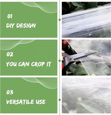 Meilleur 40 60 80 100 Maillage Blanc HDPE Réseau anti-insectes Réseau à l'épreuve des pucerons pour source d'énergie de serre Aucun