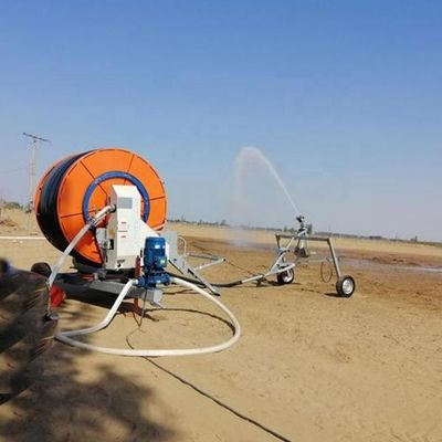 Agriculture Système d'irrigation mobile avec pistolet pluie 75 300tx bobine de tuyau et pistolet d'arrosage mobile