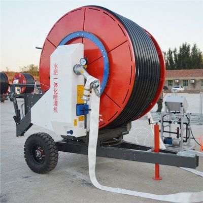 Machines agricoles d'irrigation mobiles de 80 pouces de diamètre avec bobine de tuyau métallique