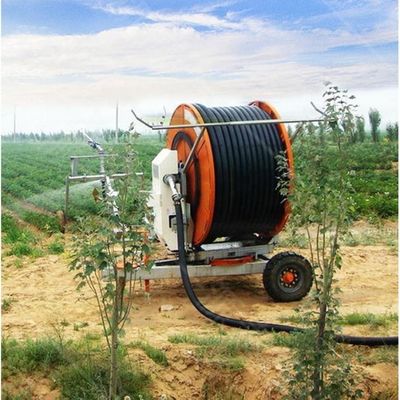200*160*120 Fermes Agriculture Voyageur Irrigateur à rouleaux de tuyau dur avec pistolet à pluie dans le système avancé d'irrigation Voyageurs