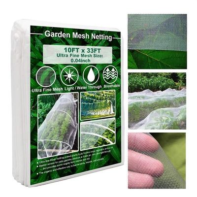 Réseau anti-insectes en fibre d'argent pour jardin et serre