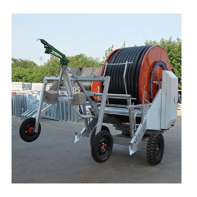 Système d'irrigation agricole en métal, système d'arrosage à tuyau à bobine de 75 cm de diamètre et de construction en métal