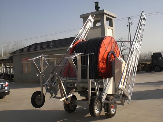 Diamètre 2360 cm Agriculture Voyage roue d'eau mobile gros pistolet de pluie tuyau bobine pulvérisateur système d'irrigation avec boom