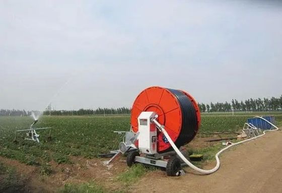 Système d'irrigation à rouleaux de tuyau métallique, trusse polyvalente et pulvérisation réglable