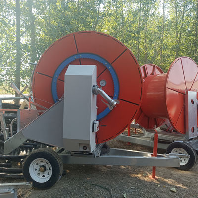 Système d'irrigation à rouleaux de tuyau à pulvérisation électrique avec pulvérisation ultra-réglable