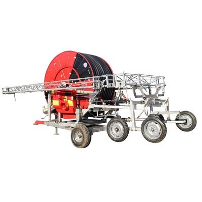 L'irrigation en métal facilité 28m Système d'irrigation de type tuyau à bobine de tuyau électrique avec turbine à eau et boîte de vitesses IOT