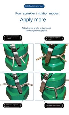 Arrosage professionnel des terres agricoles Arrosage par arrosage par pistolet à pluie métallique durable