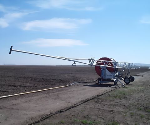 2024 Agriculture Fair Hose Reel Sprinkler Machine d'irrigation mobile avec boom OEM de l'usine de fabrication de métaux