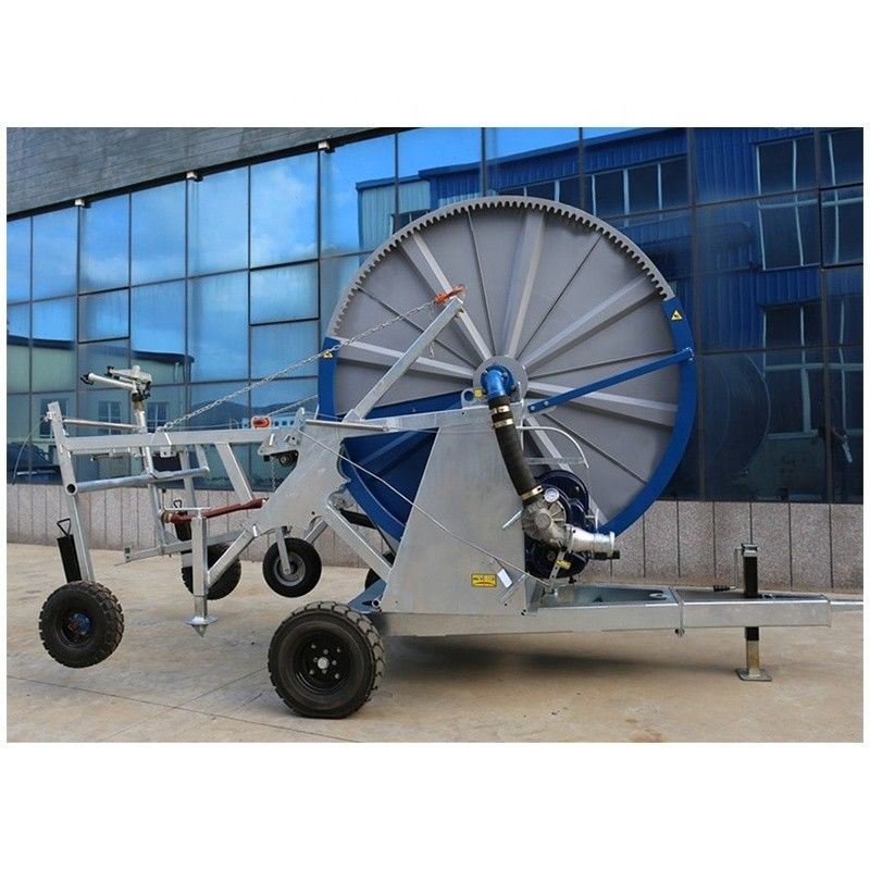Surveillance à distance Agriculture Pistolet de pluie mobile Sprinkler Machine d'économie d'eau JP90-400 Système d'irrigation avec rouleaux de tuyaux