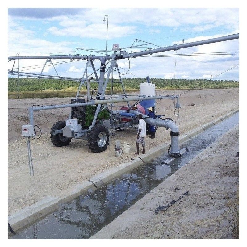 Agriculture Caractéristique du plastique Matériau facile Origine de l'eau Type Centre de service Couverture ISO Machine d'irrigation de pointe