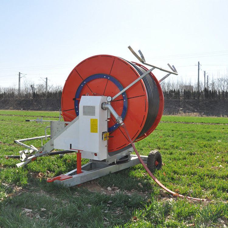 Système d'irrigation à rouleaux de tuyau agricole avancé Puissant polyvalent avec truss Spray réglable 236 cm de diamètre