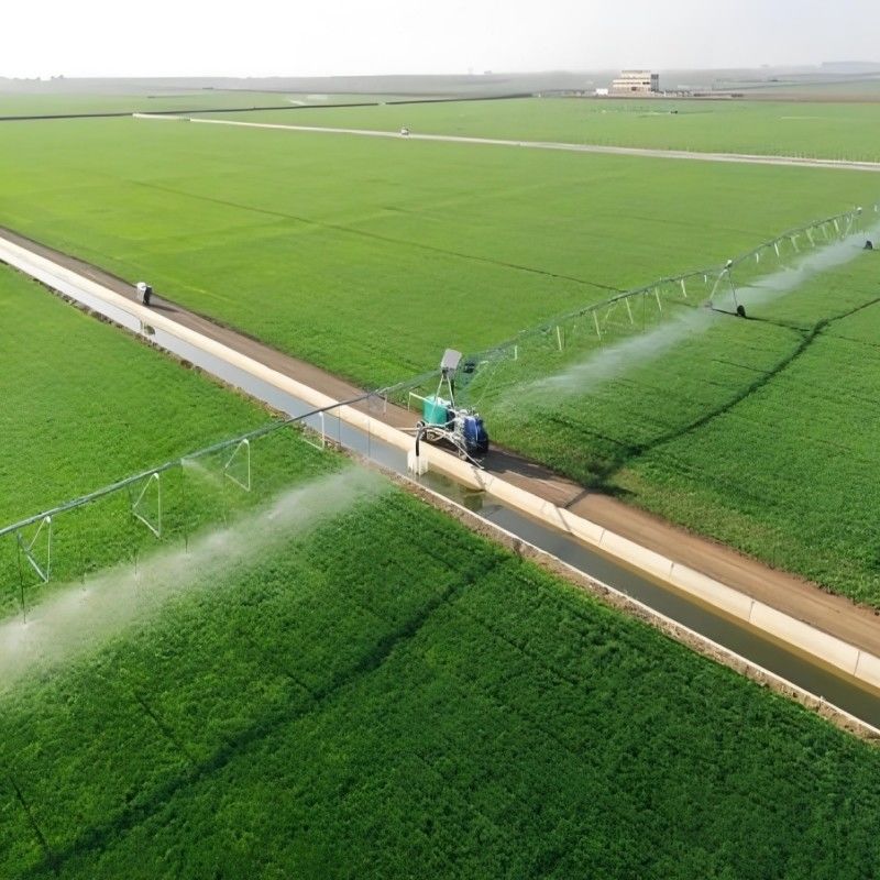 Économie d'eau Agriculture Moteur IoT mobile à remorque Moteur moteur pour mouvement linéaire Système d'irrigation latérale pivotant
