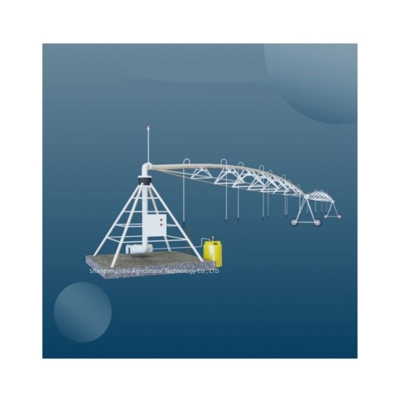 Agriculture Ferme métallique tourne-disque alimenté par l'énergie solaire Système d'irrigation pivoté central avec pulvérisateur métallique et moteur de pompe