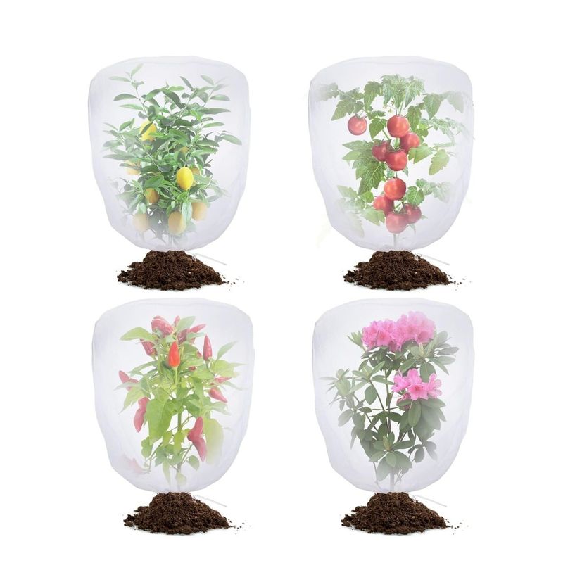 6*9 pouces sac de filet en nylon pour la protection des plantes et des fruits de jardin dire au revoir aux pesticides nocifs
